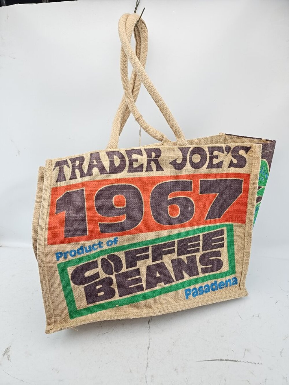 Trader Joe's Jute Coffee Beans Tote Bag - Picture 3 of 5